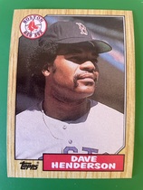 1987 Topps Base Set #452 Dave Henderson