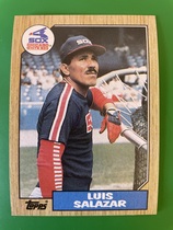1987 Topps Base Set #454 Luis Salazar