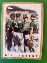 1987 Topps Base Set #456 A's