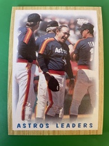 1987 Topps Base Set #531 Astros Leaders