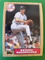 1987 Topps Base Set #555 Dennis Rasmussen