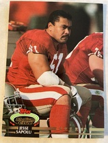 1992 Stadium Club Base Set #395 Jesse Sapolu