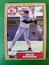 1987 Topps Base Set #740 Rich Gedman