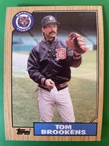 1987 Topps Base Set #713 Tom Brookens