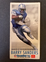 1993 Fleer GameDay McDonalds All Stars #5 Barry Sanders