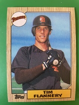 1987 Topps Base Set #763 Tim Flannery