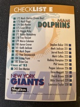 1993 SkyBox Impact #357 Checklist E