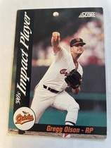 1992 Score Impact Players #87 Gregg Olson