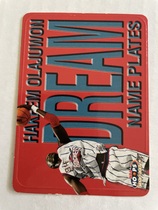 1999 NBA Hoops Name Plates #5NP Hakeem Olajuwon