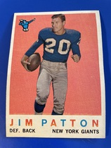 1959 Topps Base Set #87 Jim Patton