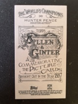 2023 Topps Allen & Ginter Mini A&G Back #349 Hunter Pence