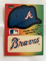 1984 Fleer Team Stickers (Red Back) #NNO Braves (Logo)