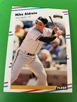 1988 Fleer Base Set #76 Mike Aldrete