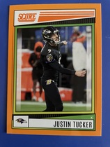 2022 Score Orange #188 Justin Tucker