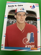 1988 Fleer Base Set #197 Randy St. Claire