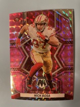 2022 Panini Mosaic Red Mosaic #180 Nick Bosa