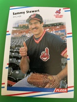 1988 Fleer Base Set #616 Sammy Stewart
