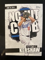 2022 Topps No-Hit Club #NHC-1 Clayton Kershaw