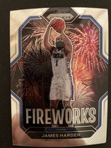 2022 Panini Prizm Fireworks #17 James Harden