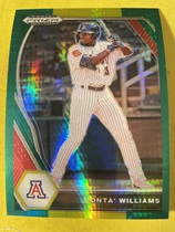 2021 Panini Prizm Draft Picks Hyper Green & Yellow Prizm #106 Donta Williams