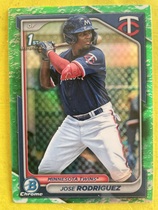 2024 Bowman Chrome Prospects Lunar Glow Refractor #BCP-71 Jose Rodriguez