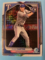 2024 Bowman Chrome Mega Box (Mojo Refractor) (CMP290) #65 Evan Carter
