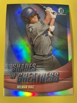 2022 Bowman Chrome Shades of Greatness #SG-25 Wilman Diaz