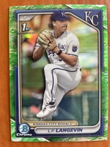 2024 Bowman Chrome Draft Lunar Glow Refractor #BDC-183 L.P. Langevin
