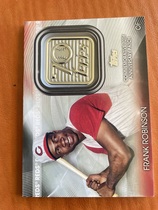2021 Topps 70th Anniversary Logo Patch Manufactured Series 2 #T70P-FR Frank Robinson