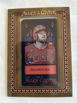2024 Topps Allen & Ginter Mini Framed Stained Glass #88 Nolan Schanuel