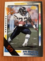 1992 Wild Card NFL 50 Stripes #274 Eric Bieniemy