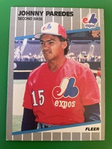1989 Fleer Base Set #388 Johnny Paredes