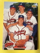 1993 Upper Deck Base Set #472 Tom Glavine|Greg Maddux|John Smoltz|Steve Avery