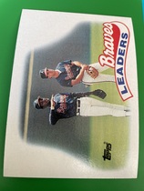 1989 Topps Base Set #171 Braves Leaders