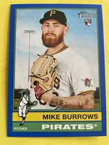2025 Topps Heritage Dark Blue Border #328 Mike Burrows
