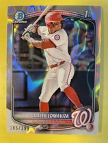 2025 Bowman Chrome Prospects Lava Refractor #BCP-120 Caleb Lomavita