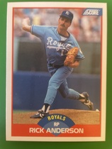 1989 Score Base Set #441 Rick Anderson