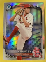 2025 Bowman Chrome Prospects Refractor #BCP-141 Chen-Wei Lin