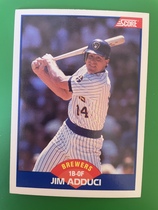 1989 Score Base Set #587 Jim Adduci