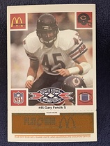 1986 McDonalds Bears Gold #45 Gary Fencik
