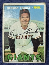 1967 Topps Base Set #116 Herman Franks