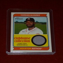 2023 Topps Heritage Clubhouse Collection Relics #CCR-YA Yordan Alvarez