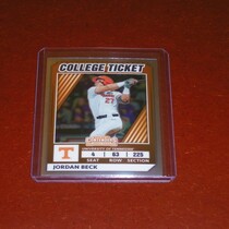 2022 Panini Elite Extra Edition Optic College Tickets #CTO-11 Jordan Beck