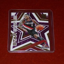 2022 Donruss Elite Star Status Purple #18 Damian Lillard