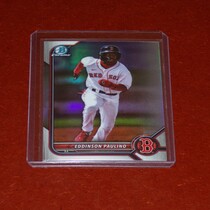 2022 Bowman Chrome Draft Refractor #BDC-62 Eddinson Paulino