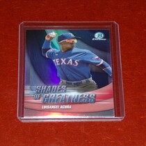 2022 Bowman Chrome Shades of Greatness #SG-20 Luisangel Acuna