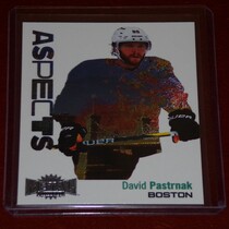 2022 SkyBox Metal Universe Aspects #A-13 David Pastrnak