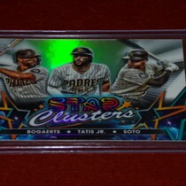2023 Topps Chrome Cosmic Stars Clusters #SC-7 Fernando Tatis Jr|Juan Soto|Xander Bogaerts