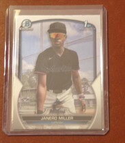 2023 Bowman Chrome Prospects #BCP-184 Janero Miller