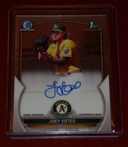 2023 Bowman Chrome Prospects Autos #CPA-JE Joey Estes